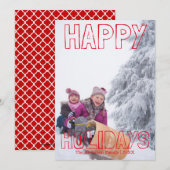 Prettig eindejaarsfeest Rode Blok - kerstkaart (Voorkant / Achterkant)