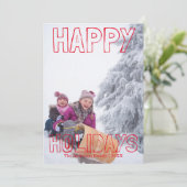 Prettig eindejaarsfeest Rode Blok - kerstkaart (Staand voorkant)
