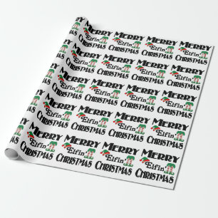 Prettig Elfen Kerstmis Cadeaupapier