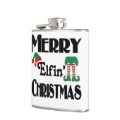 Prettig Elfjes Kerstfeest Heupfles (Links)