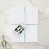 Prettig Elfjes Kerstmis Cadeaulabel (Met Touw)