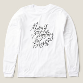Prettig en Alles Helder Kerstmis Tri-Blend Shirt
