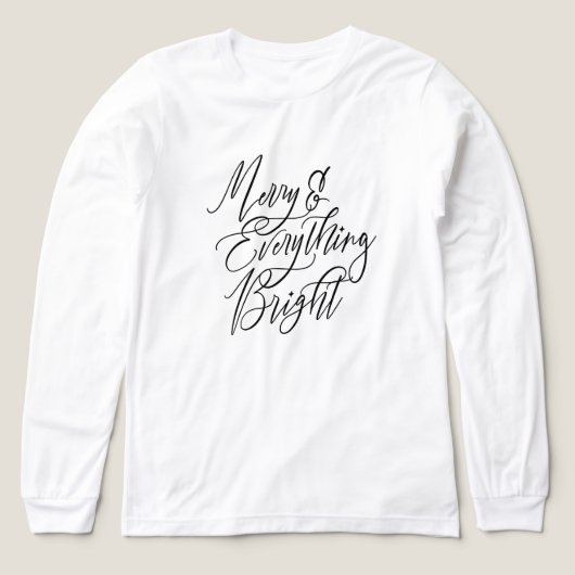 Prettig en Alles Helder Kerstmis Tri-Blend Shirt (Voorkant)