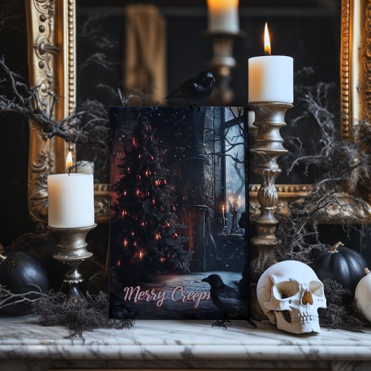 Prettig en eng Kerstmis kaart