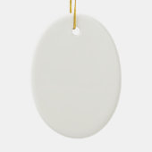 Prettig en getrouwd eerste kerstfeest keramisch ornament (Achterkant)