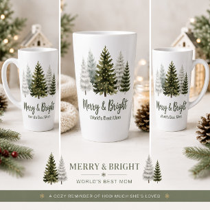 Prettig en Helder Beste Moeder Kerstmis Latte Mok