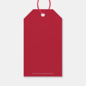 Prettig en helder Kerstmis Cadeaulabel (Achterkant)