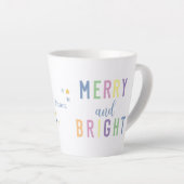 Prettig en Helder Kerstmis Latte Mok (Rechterhoek)