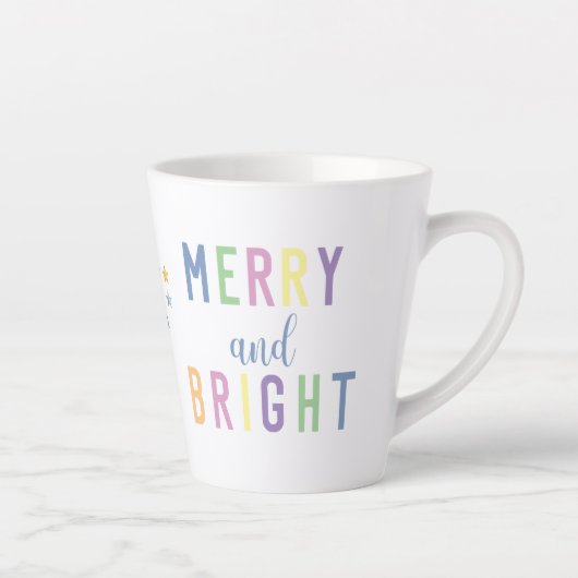 Prettig en Helder Kerstmis Latte Mok (Rechts)