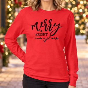 Prettig en helder Kerstmis T-shirt
