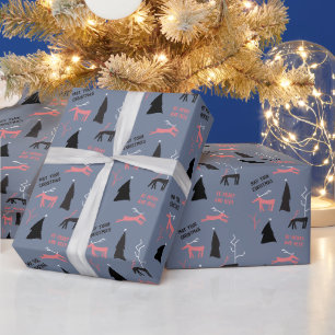 PRETTIG EN HERTEN KERSTFEEST CADEAUPAPIER