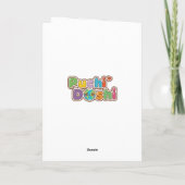Prettig en vrolijk kerstfeest gewenst kaart (Achterkant)