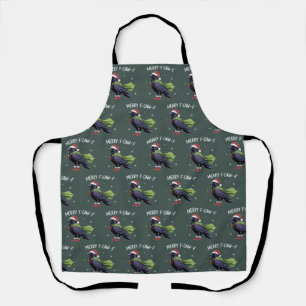 Prettig F-Caw-F Raven Grappig Kerst Kraai Sarcasme Schort