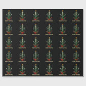Prettig Fastmas Vonkontje Kerstboom monteur  Cadeaupapier (Vlak)