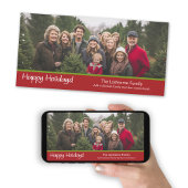 Prettig feest - 1 horizontale of panoramische foto feestdagenkaart