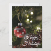 Prettig feest 5 foto collage gepersonaliseerde kaa feestdagenkaart (Voorkant)