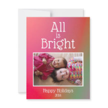 Prettig feest Allemaal helder rood groen Ombre Fot