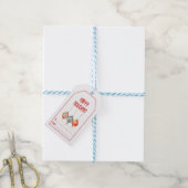 Prettig feest cadeaulabel (Met Touw)
