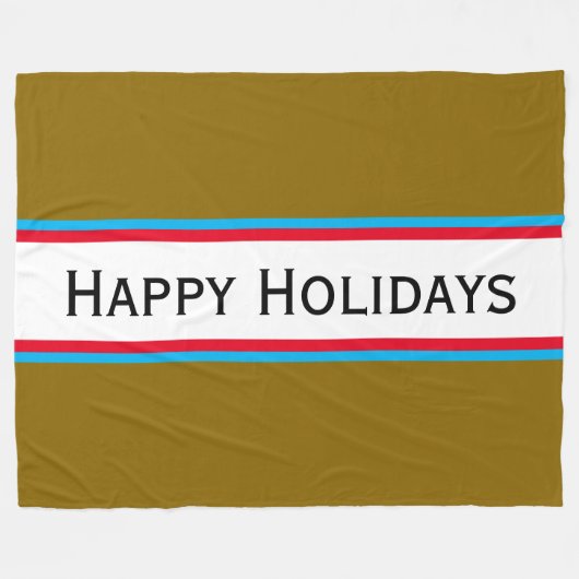 PRETTIG FEest Chic Feestelijke Multikleur Strepen Fleece Deken (Voorkant (Horizontaal))
