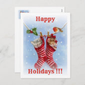 Prettig feest !!! feestdagenkaart (Voorkant / Achterkant)