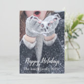 Prettig feest feestdagenkaart (Staand voorkant)