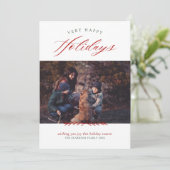 Prettig feest feestdagenkaart (Staand voorkant)