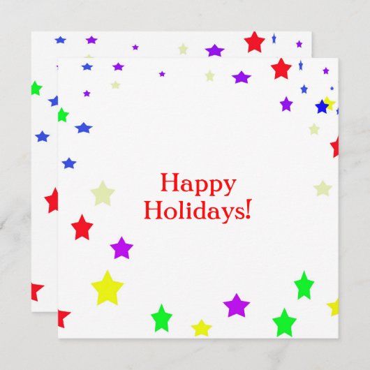 Prettig feest! feestdagenkaart (Voorkant / Achterkant)