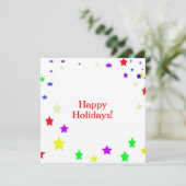 Prettig feest! feestdagenkaart (Staand voorkant)