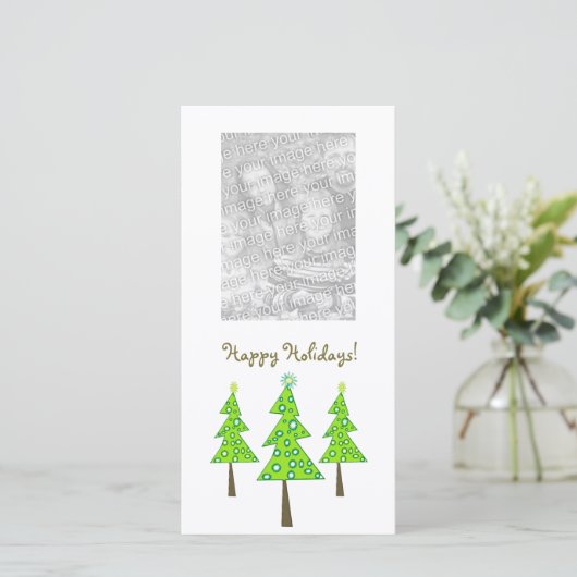 Prettig feest! feestdagenkaart (Staand voorkant)