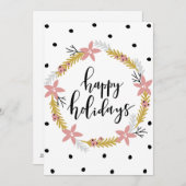 Prettig feest feestdagenkaart (Voorkant / Achterkant)