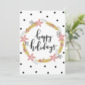 Prettig feest feestdagenkaart (Staand voorkant)