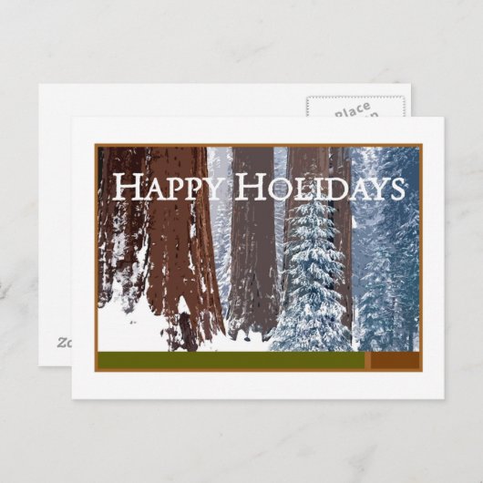 Prettig feest feestdagenkaart (Voorkant / Achterkant)