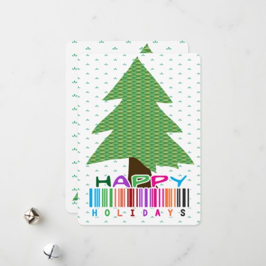 Prettig feest feestdagenkaart (Voorkant / Achterkant in situ)