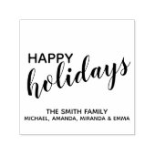 'Prettig feest' Festive Zelfinktende Stempel (Design)