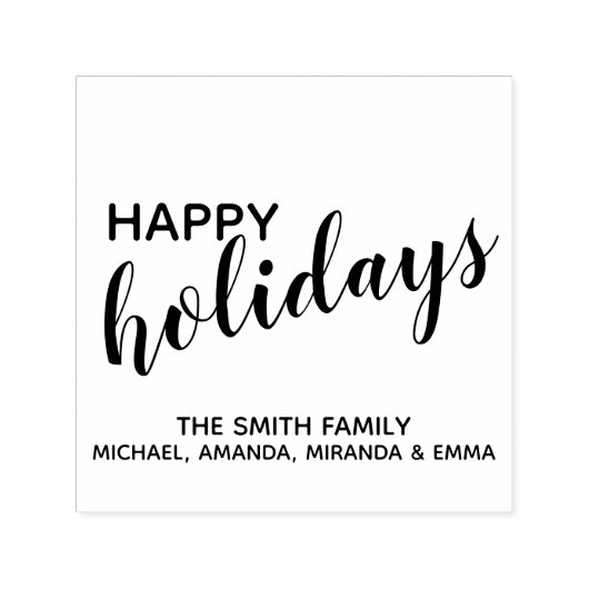 'Prettig feest' Festive Zelfinktende Stempel (Design)