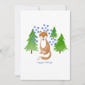 Prettig feest Fox in the Woods Notitiekaartje (Voorkant)