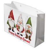 Prettig feest Gnomie Groot Cadeauzakje (Achterkant Gekanteld)