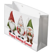 Prettig feest Gnomie Groot Cadeauzakje (Voorkant Gekanteld)