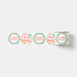Prettig feest grosgrain lint