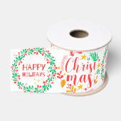 Prettig feest grosgrain lint (Spoel)