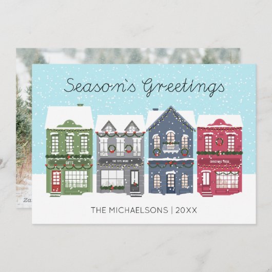 Prettig feest in Kerststad | Foto Kerstkaart (Voorkant / Achterkant)