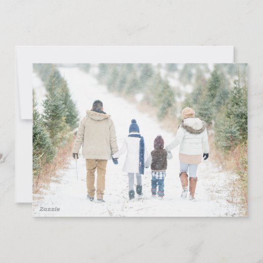 Prettig feest in Kerststad | Foto Kerstkaart (Achterkant)