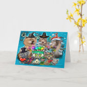 Prettig feest kaart (Gele Bloem)