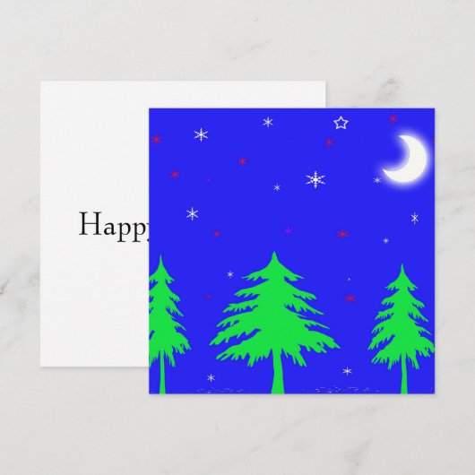 Prettig feest! kaart (Voorkant / Achterkant)