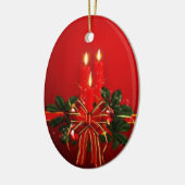 Prettig feest keramisch ornament (Links)