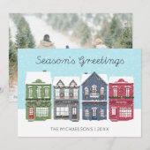 Prettig feest Kerststad | Foto Kerstkaart (Voorkant / Achterkant)