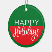 Prettig feest - Kerstversiering Keramisch Ornament (Links)