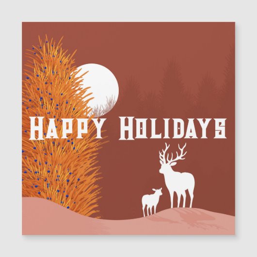 Prettig feest - Magnetische kaart (Voorkant)