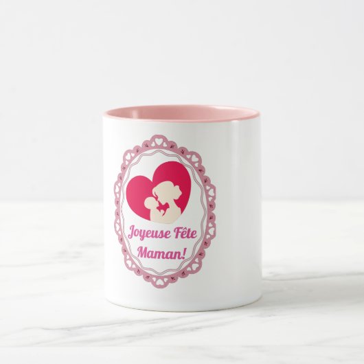 Prettig Feest Mam - Vintage Lijst Mok (Midden)
