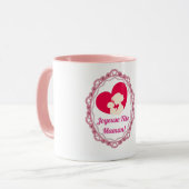 Prettig Feest Mam - Vintage Lijst Mok (Voorkant links)